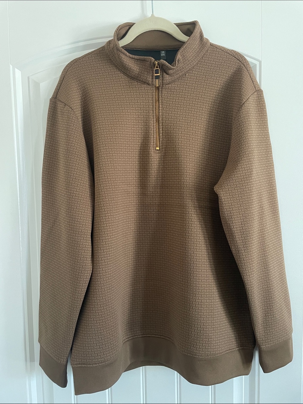 Men's Half-Zip Sweater Pullover - Brown
